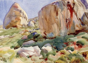  singer - Le paysage des grands rochers du Simplon John Singer Sargent
